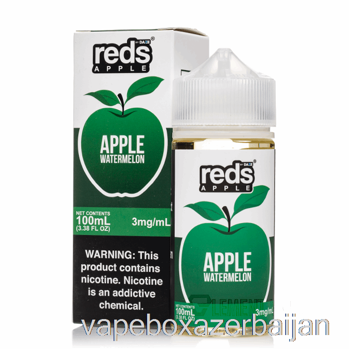 Vape Box Azerbaijan WATERMELON - Red's Apple E-Juice - 7 Daze - 100mL 0mg